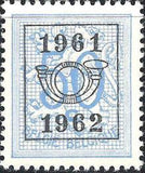 Belgium 1961 Definitives - Digit on Heraldic Lion - Precancellations-Stamps-Belgium-StampPhenom