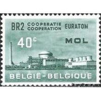 Belgium 1961 EURATOM-Stamps-Belgium-StampPhenom