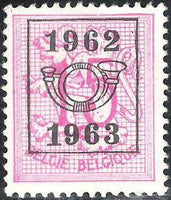 Belgium 1962 Definitives - Digit on Heraldic Lion - Precancellations-Stamps-Belgium-StampPhenom