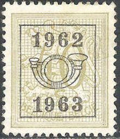 Belgium 1962 Definitives - Digit on Heraldic Lion - Precancellations-Stamps-Belgium-StampPhenom