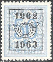 Belgium 1962 Definitives - Digit on Heraldic Lion - Precancellations-Stamps-Belgium-StampPhenom