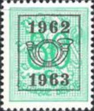 Belgium 1962 Definitives - Digit on Heraldic Lion - Precancellations-Stamps-Belgium-StampPhenom