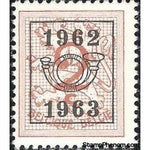 Belgium 1962 Definitives - Digit on Heraldic Lion - Precancellations-Stamps-Belgium-StampPhenom