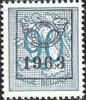 Belgium 1963 Definitives - Digit on Heraldic Lion - Precancellations-Stamps-Belgium-StampPhenom