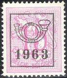 Belgium 1963 Definitives - Digit on Heraldic Lion - Precancellations-Stamps-Belgium-StampPhenom