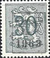 Belgium 1963 Definitives - Digit on Heraldic Lion - Precancellations-Stamps-Belgium-StampPhenom