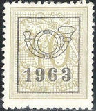 Belgium 1963 Definitives - Digit on Heraldic Lion - Precancellations-Stamps-Belgium-StampPhenom