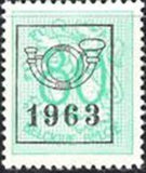 Belgium 1963 Definitives - Digit on Heraldic Lion - Precancellations-Stamps-Belgium-StampPhenom