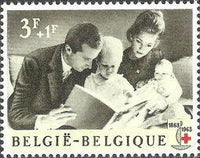 Belgium 1963 Red Cross Centenary-Stamps-Belgium-StampPhenom