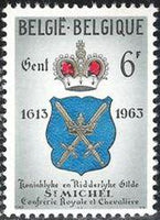 Belgium 1963 Royal Guild and Knights of St. Michael-Stamps-Belgium-StampPhenom