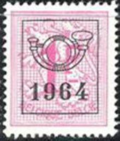 Belgium 1964 Definitives - Digit on Heraldic Lion - Precancellations-Stamps-Belgium-StampPhenom