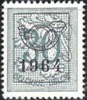 Belgium 1964 Definitives - Digit on Heraldic Lion - Precancellations-Stamps-Belgium-StampPhenom