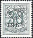 Belgium 1964 Definitives - Digit on Heraldic Lion - Precancellations-Stamps-Belgium-StampPhenom