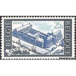 Belgium 1964 Restauration of the Pand Abbey, Ghent-Stamps-Belgium-StampPhenom