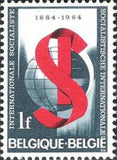 Belgium 1964 Socialist International Centenary-Stamps-Belgium-StampPhenom