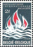 Belgium 1964 Socialist International Centenary-Stamps-Belgium-StampPhenom