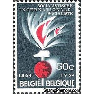 Belgium 1964 Socialist International Centenary-Stamps-Belgium-StampPhenom