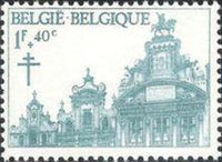 Belgium 1965 Anti Tuberculosis - Guildhouses, Brussels-Stamps-Belgium-StampPhenom