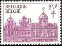 Belgium 1965 Anti Tuberculosis - Guildhouses, Brussels-Stamps-Belgium-StampPhenom