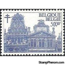 Belgium 1965 Anti Tuberculosis - Guildhouses, Brussels-Stamps-Belgium-StampPhenom