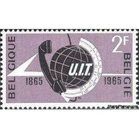 Belgium 1965 ITU Centenary-Stamps-Belgium-StampPhenom