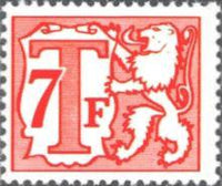 Belgium 1966-1970 Heraldic Lion - Large Digit - Postage Due Stamps-Stamps-Belgium-StampPhenom