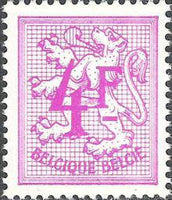 Belgium 1966-1975 Definitives - Digit on Heraldic Lion-Stamps-Belgium-StampPhenom