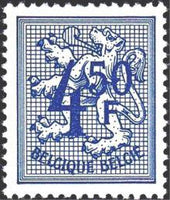 Belgium 1966-1975 Definitives - Digit on Heraldic Lion-Stamps-Belgium-StampPhenom