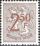 Belgium 1966-1975 Definitives - Digit on Heraldic Lion-Stamps-Belgium-StampPhenom