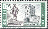 Belgium 1966 Cultural - Statues and Monuments-Stamps-Belgium-StampPhenom