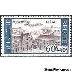 Belgium 1966 Cultural - Statues and Monuments-Stamps-Belgium-StampPhenom