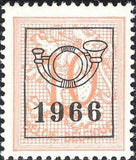 Belgium 1966 Definitives - Digit on Heraldic Lion - Precancellations-Stamps-Belgium-StampPhenom