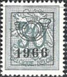 Belgium 1966 Definitives - Digit on Heraldic Lion - Precancellations-Stamps-Belgium-StampPhenom