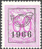 Belgium 1966 Definitives - Digit on Heraldic Lion - Precancellations-Stamps-Belgium-StampPhenom