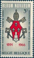 Belgium 1966 Rerum Novarum 75th Anniversary-Stamps-Belgium-StampPhenom