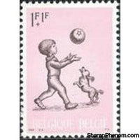 Belgium 1966 Solidarity - Childrens' Games-Stamps-Belgium-StampPhenom