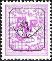 Belgium 1967-1975 Definitives - Digit on Heraldic Lion - Precancellations-Stamps-Belgium-StampPhenom