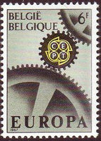 Belgium 1967 Europa-Stamps-Belgium-StampPhenom