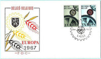 Belgium 1967 Europa-Stamps-Belgium-StampPhenom