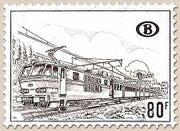 Belgium 1968-1978 Diesel and Electric Locomotives - Railway Stamps-Stamps-Belgium-StampPhenom