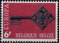 Belgium 1968 Europa-Stamps-Belgium-StampPhenom