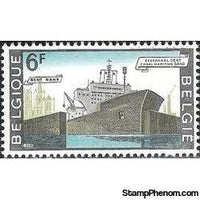 Belgium 1968 Ship in Ghent Canal-Stamps-Belgium-StampPhenom