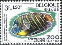 Belgium 1968 Solidarity - 125th Anniversary Zoo Antwerp - Fish-Stamps-Belgium-StampPhenom