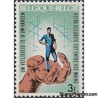 Belgium 1968 Workplace Safety-Stamps-Belgium-StampPhenom