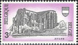 Belgium 1969 St. Pauls Church & Aulne Abbey-Stamps-Belgium-StampPhenom