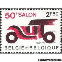 Belgium 1971 50th Brussels Motor Show-Stamps-Belgium-StampPhenom