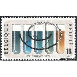 Belgium 1971 Discovery of Insuline-Stamps-Belgium-StampPhenom