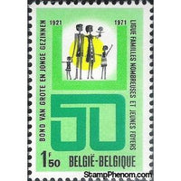 Belgium 1971 League of Large Families-Stamps-Belgium-StampPhenom