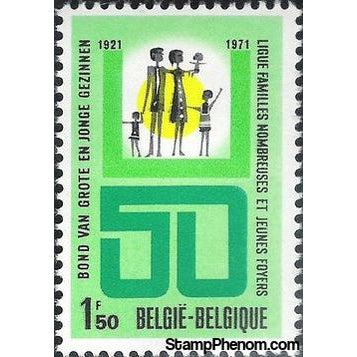 Belgium 1971 League of Large Families-Stamps-Belgium-StampPhenom