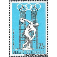 Belgium 1971 Olympic Games Munich-Stamps-Belgium-StampPhenom